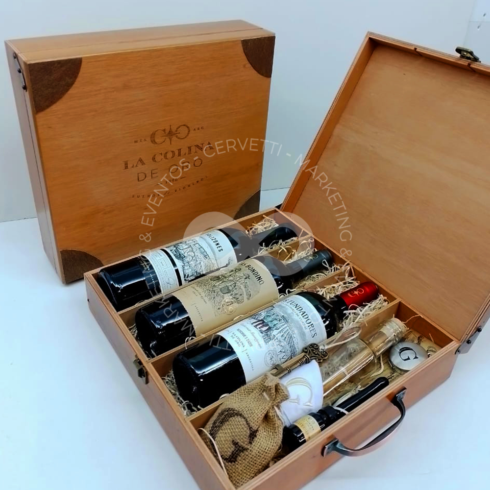 Caja de madera La Colina De Oro